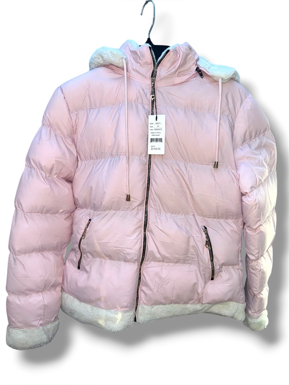 Tanbridge Pink/White Girl’s Winter Coat, size XL